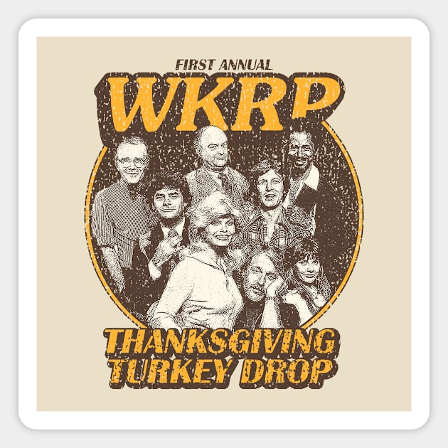 WKRP First Annual Turkey Drop Magnet by Eternal Holiday